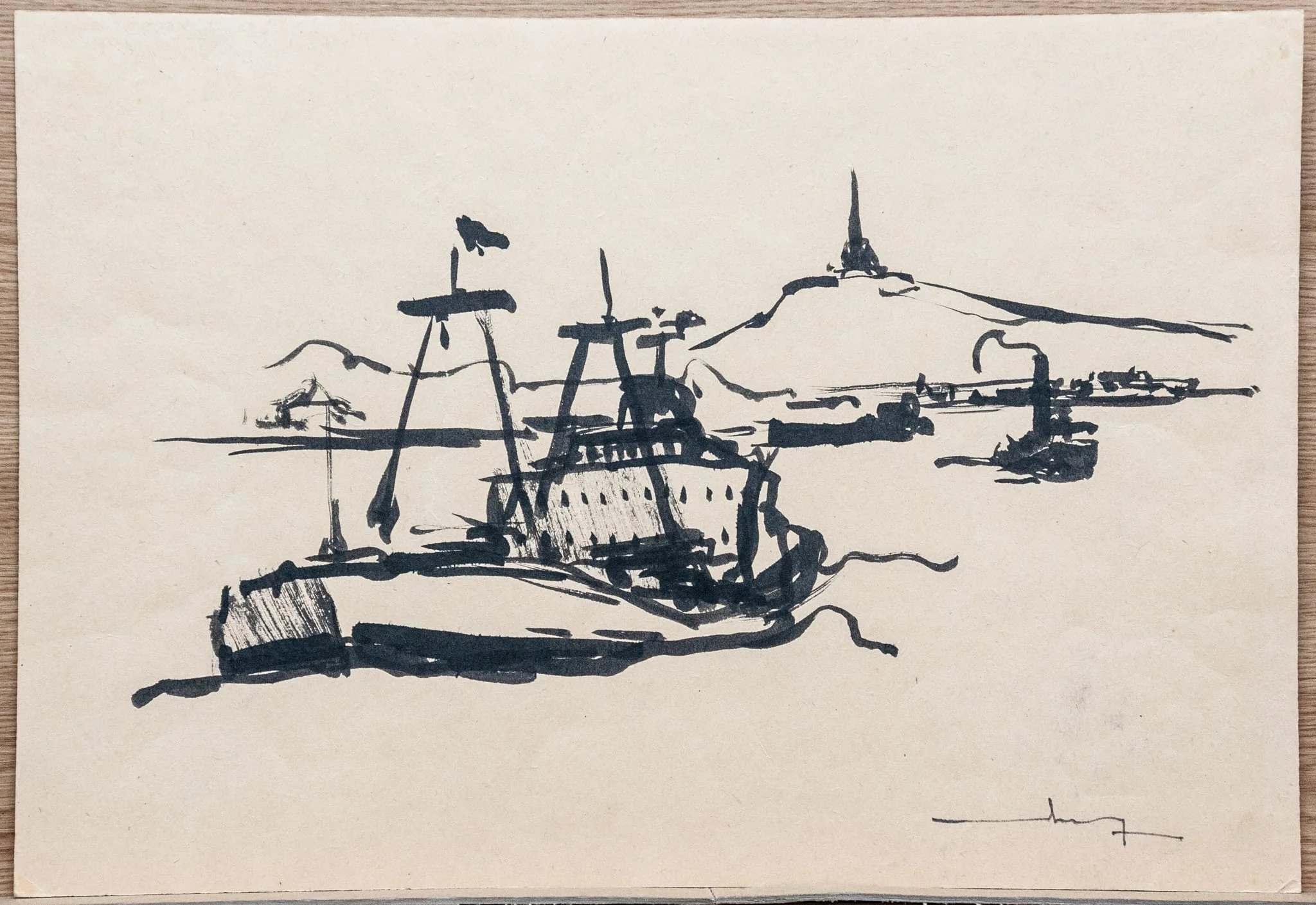 Pe firul Dunării, by Țarălungă Ion, 1950
