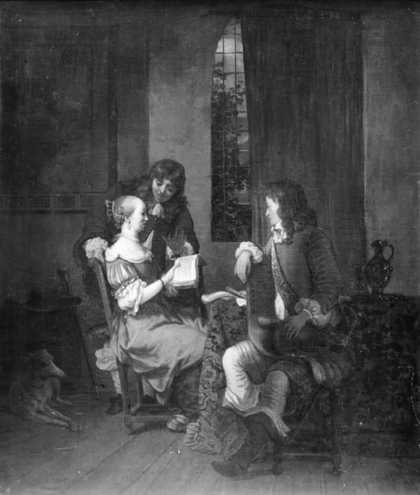 Music Lesson, by Unknown, 1655