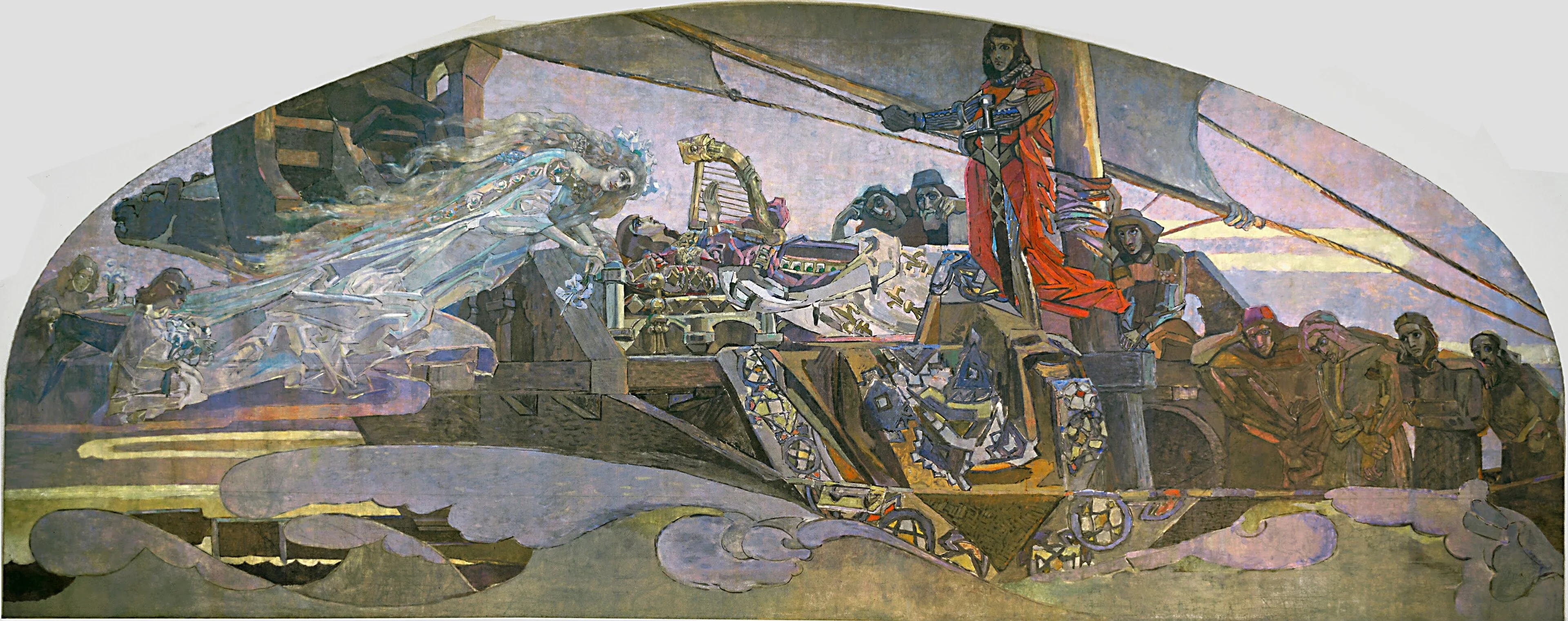 The Princess of the Dream, by Mikhail Vrubel, oil, 1898