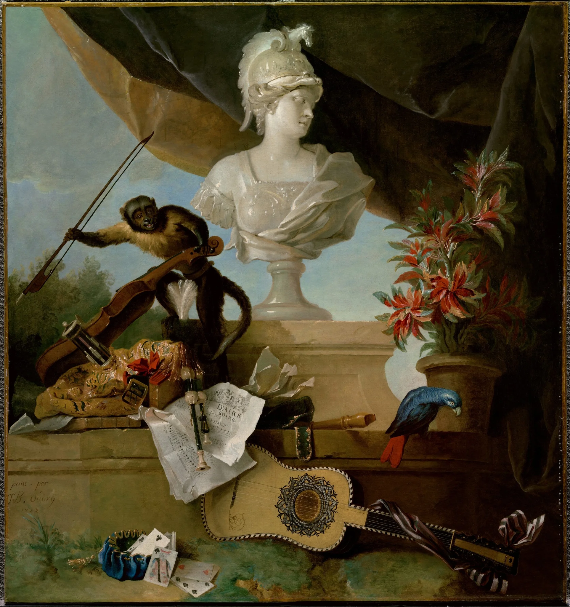 Allegory of Europe, by Jean-Baptiste Oudry, oil, 1722