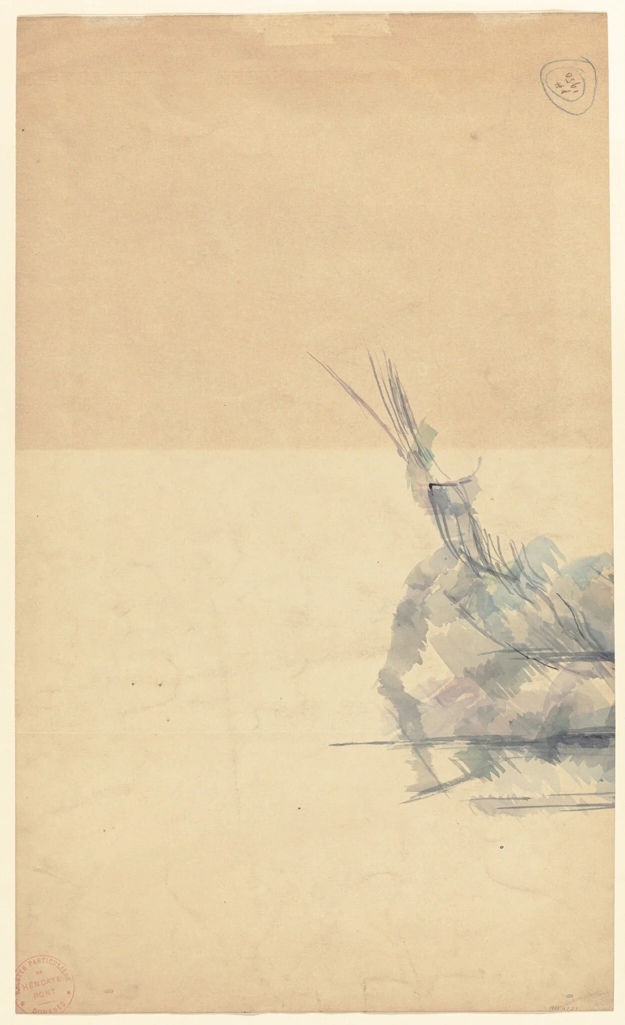 Study of a Rock [verso]