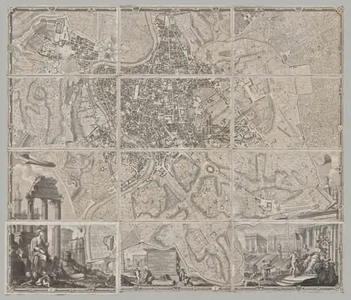 Nuova pianta di Roma data in luce da Giambattista Nolli l’anno MDCCXLVII, known as La Pianta Grande di Roma