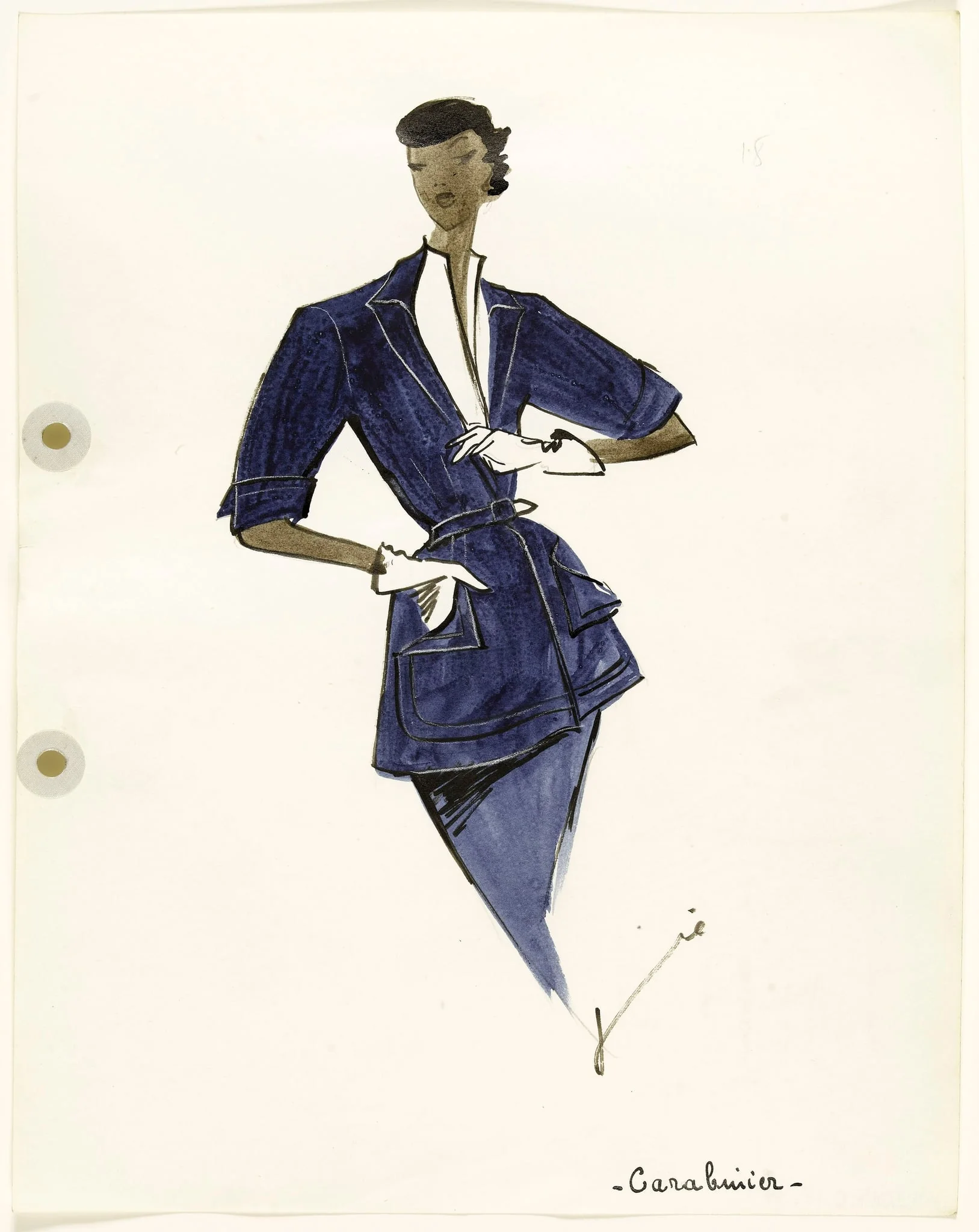'Carabinier', by Marie-Louise Carven, 1951