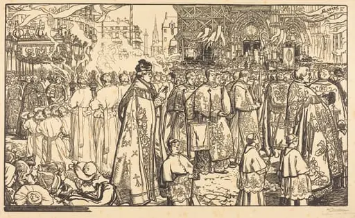 Corpus Christi Procession at Nantes (Procession de la Fete Dieu a Nantes)