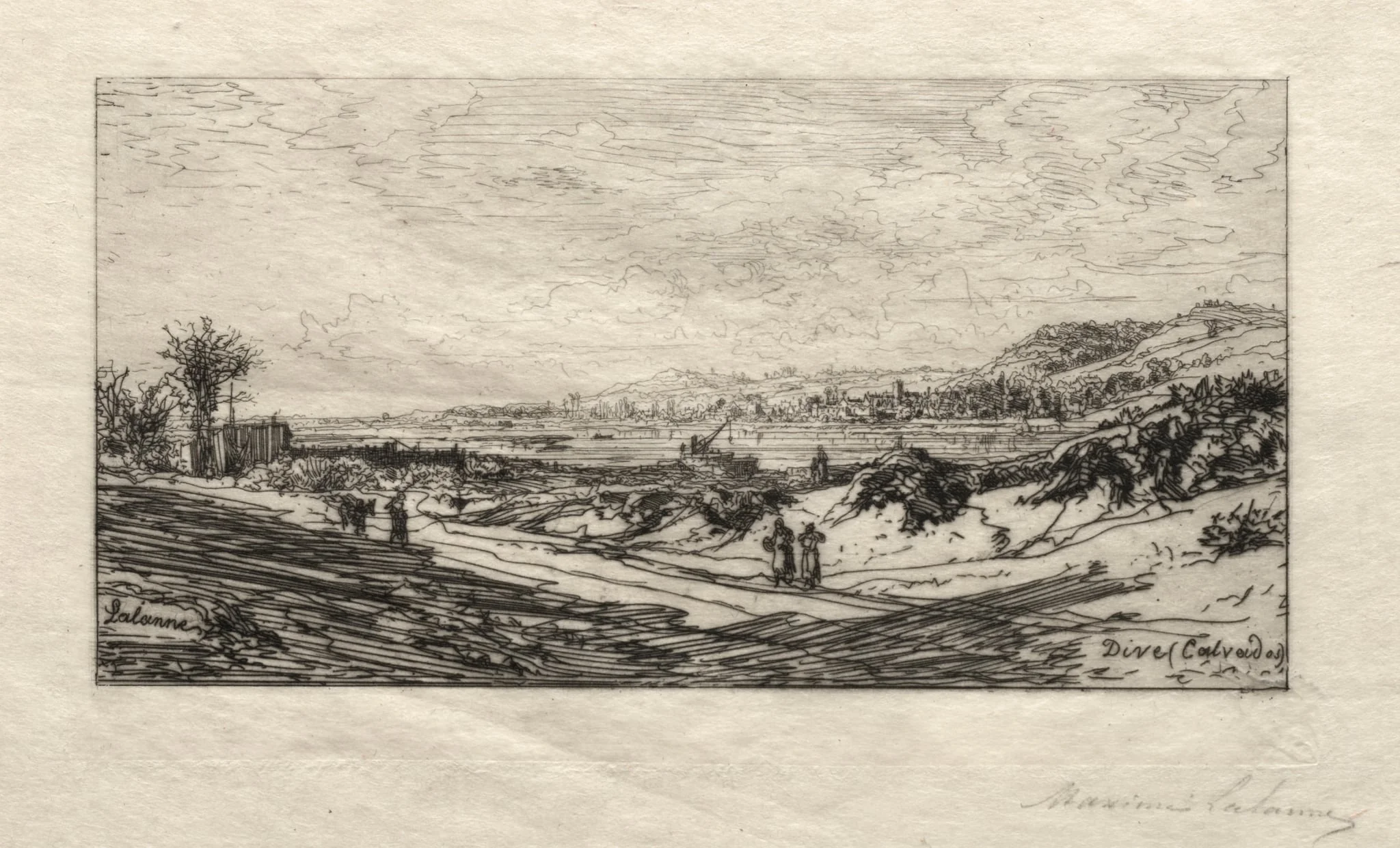Dives (Calvados), by Maxime Lalanne, 1869