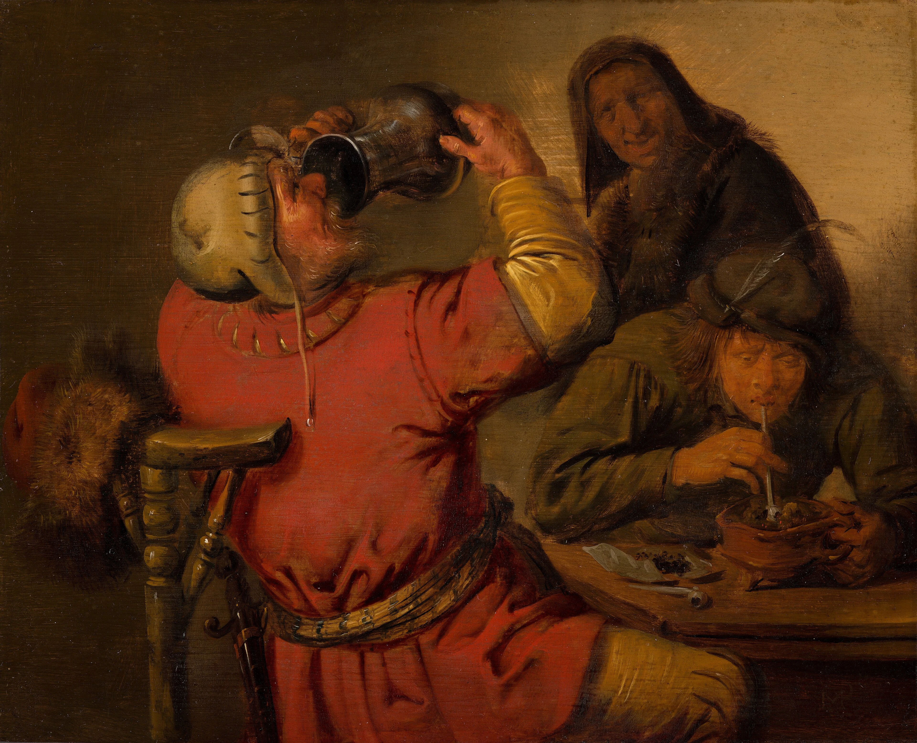 Taste: The five senses by J.M. Molenaer, by Jan Miense Molenaer, oil, 1637