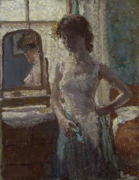 The green dress