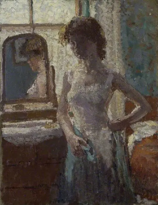 The green dress