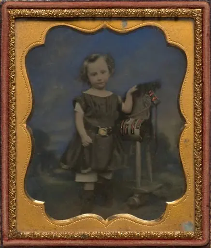 Boy with hobby horse