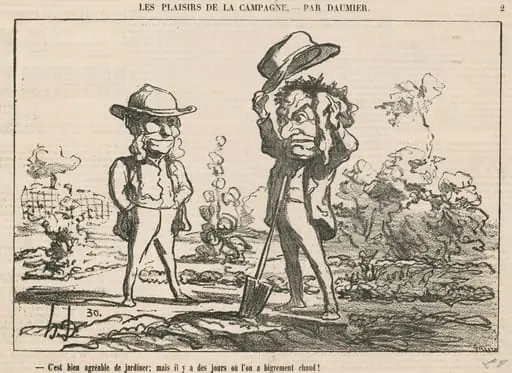 C'est bien agréable de jardiner