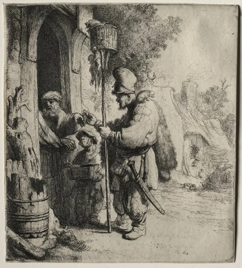 The Rat Catcher, by Rembrandt, 1632