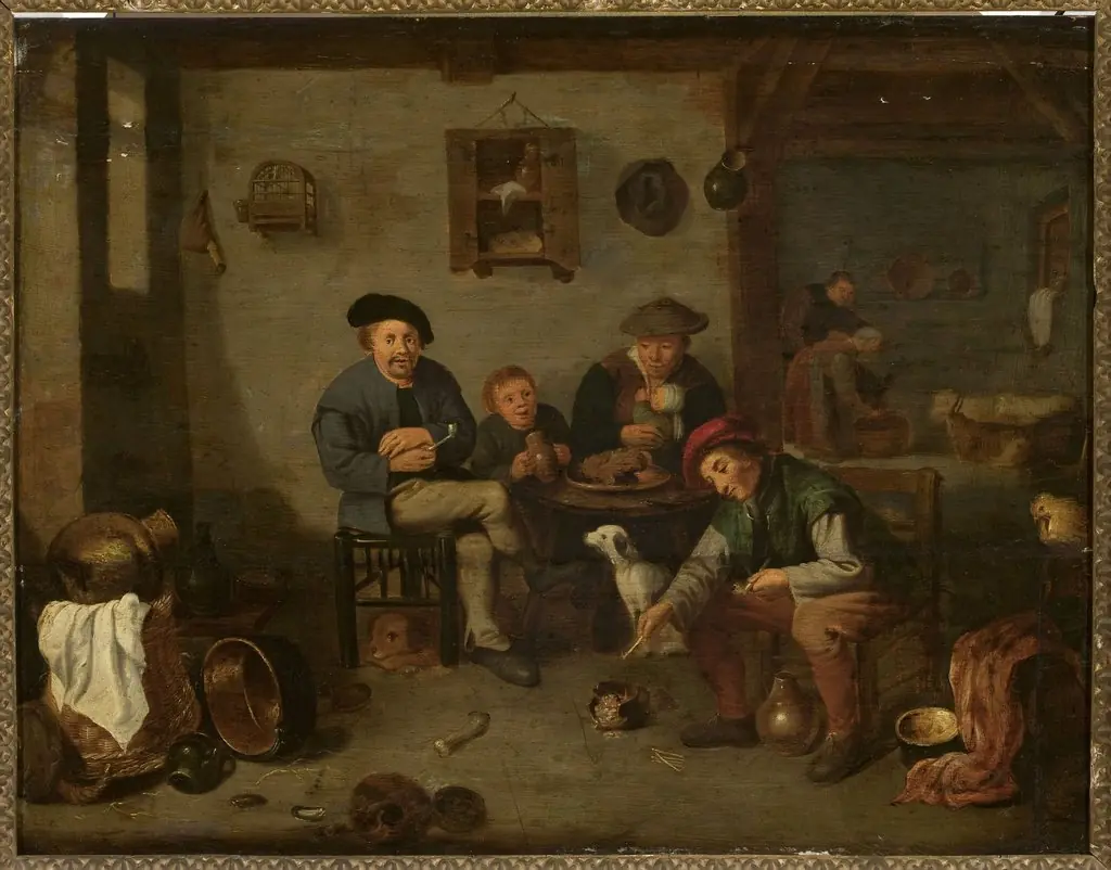 Genre scene in the countryside