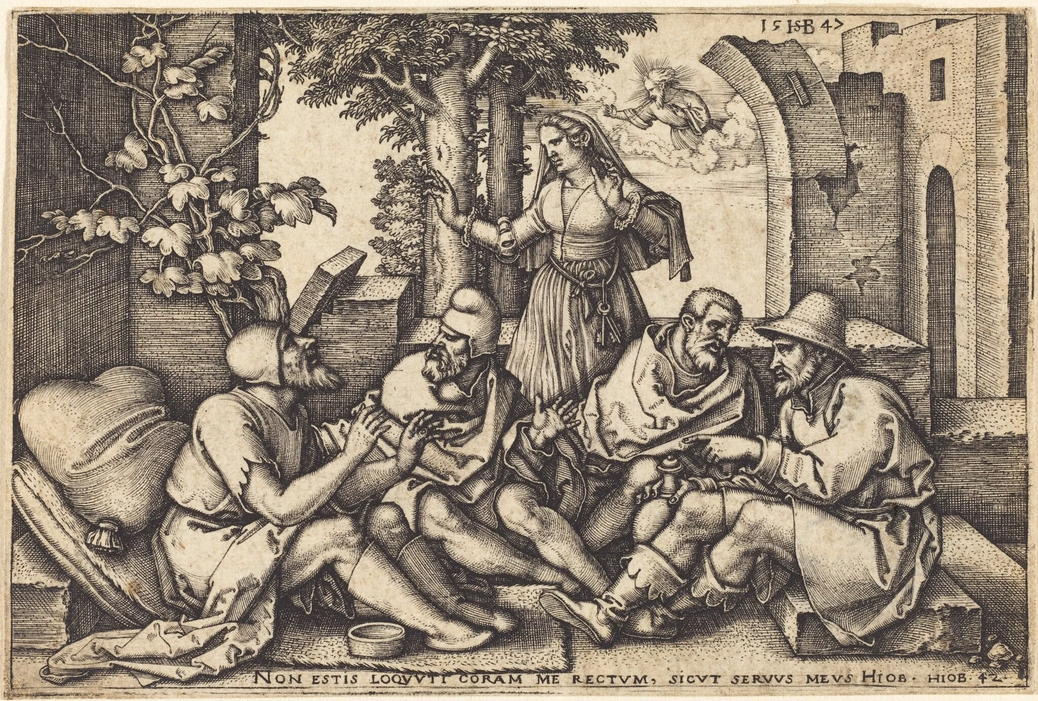 Job Conversing with His Friends