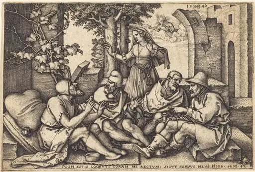 Job Conversing with His Friends