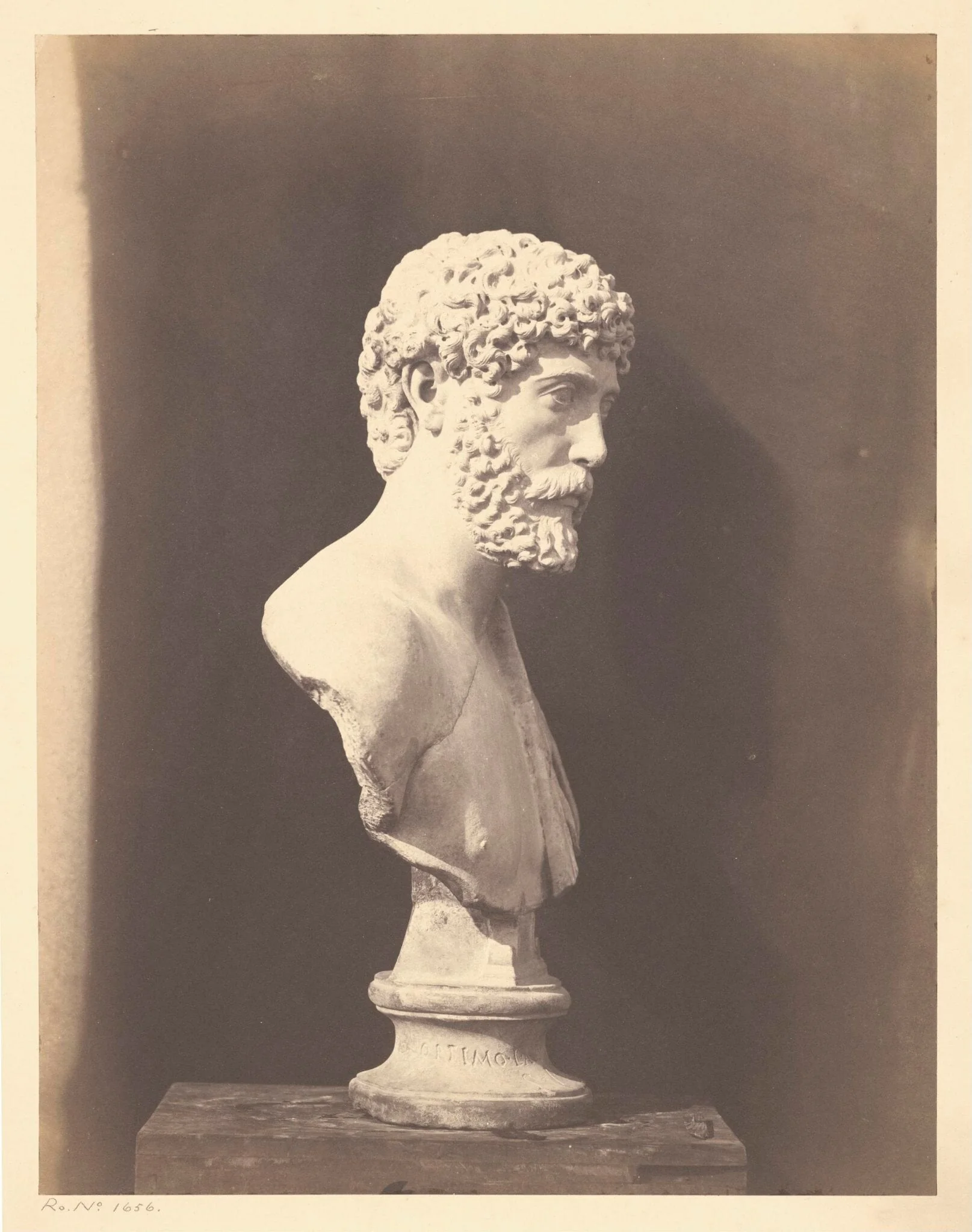 Portrait of Roman Male, by Roger Fenton, photographic, 1855