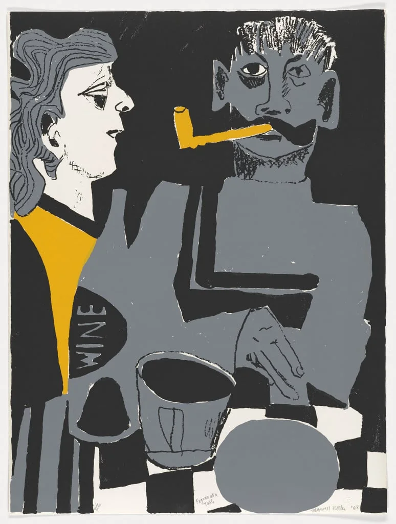 Untitled, by Maxwell Bates, ink, 1968