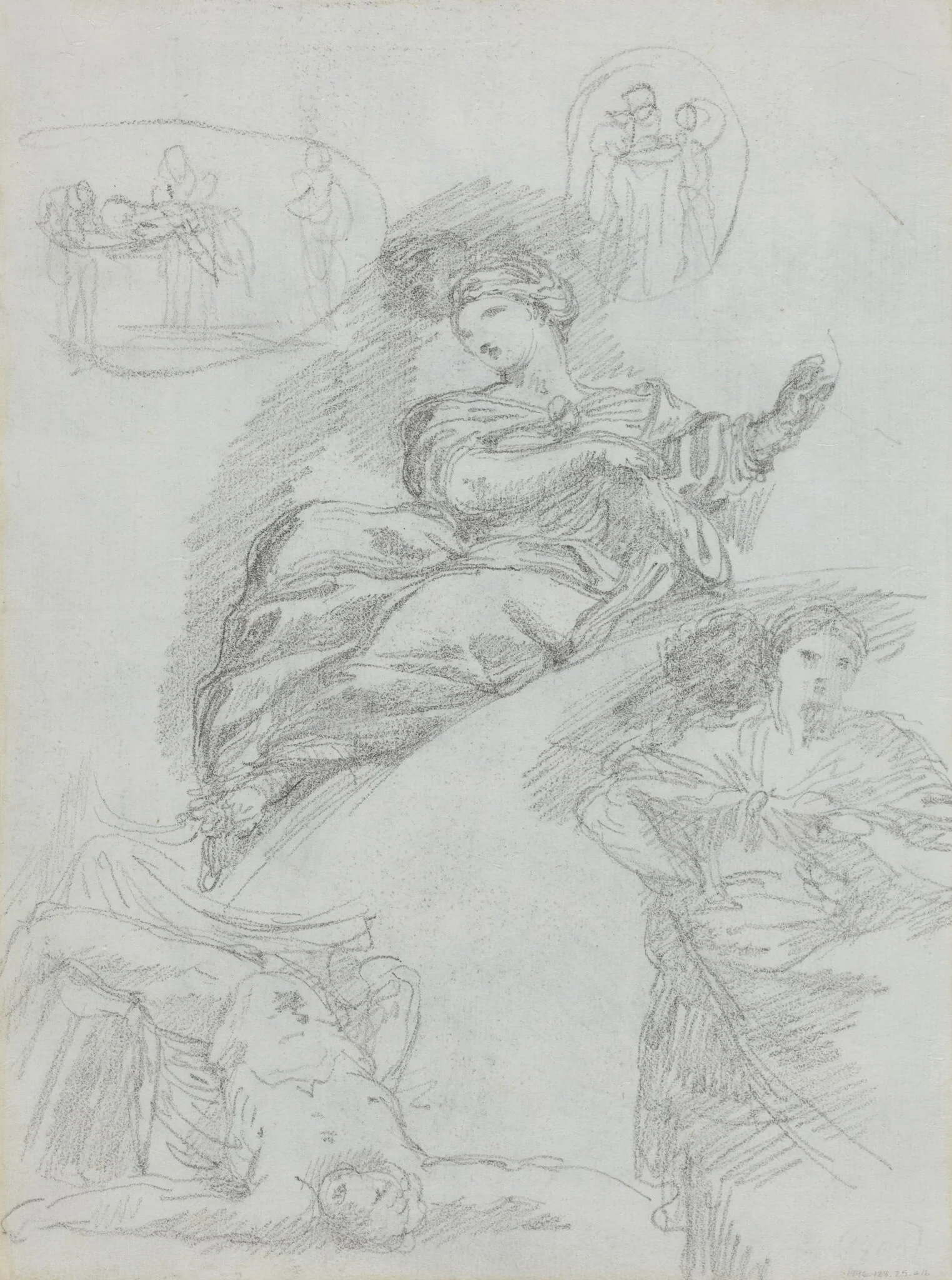 Studies of Figures [verso]