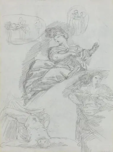 Studies of Figures [verso]