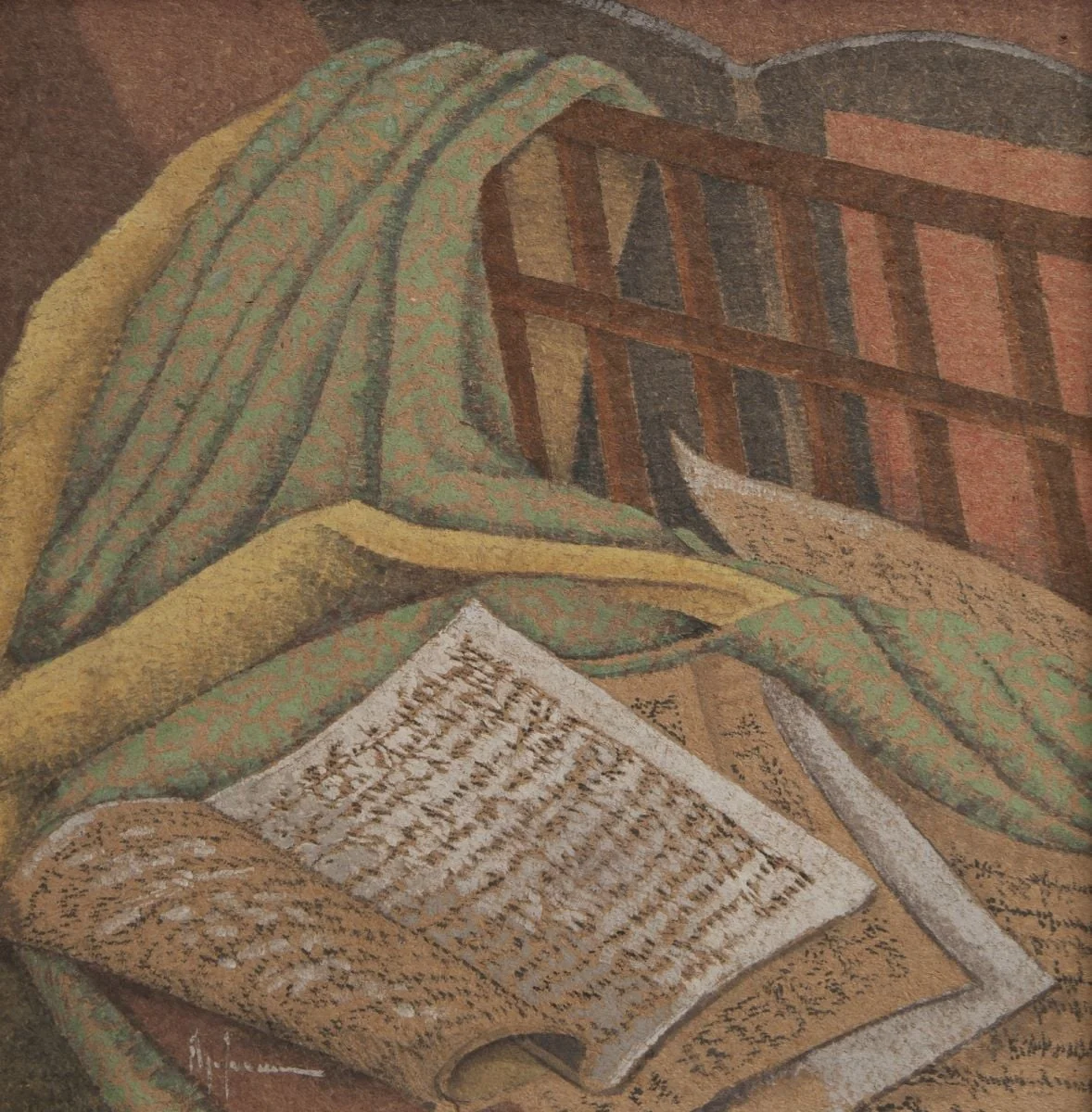 Recital de pian (după o poezie de Sandu Tzigara-Samurcaș), by Olga Greceanu, unspecified, 1944