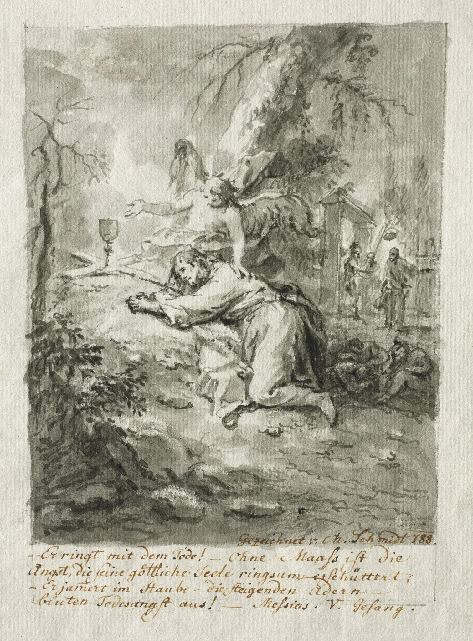 Christ on the Mount of Olives, by Martin Johann Schmidt, 1788