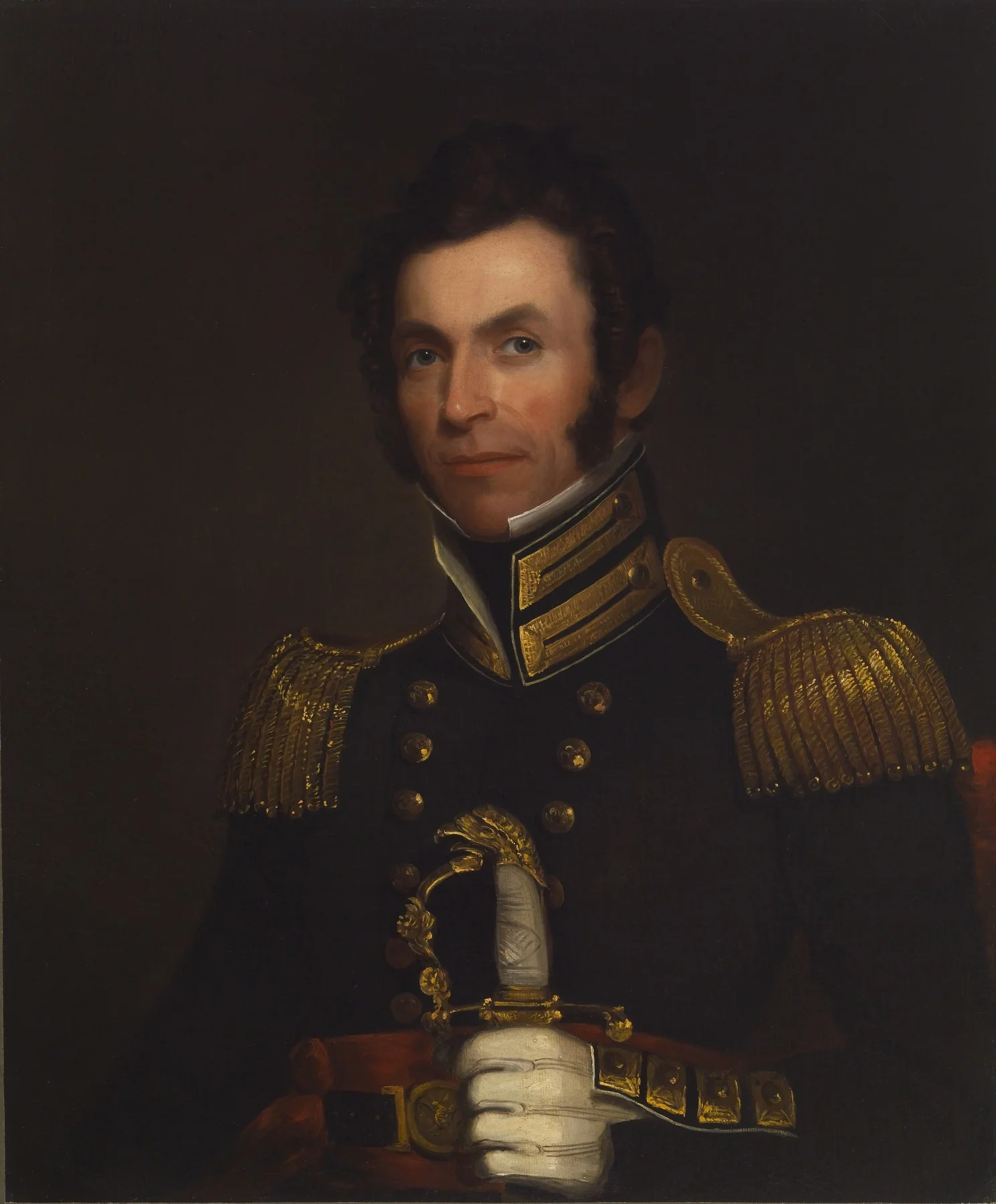 Portrait of Colonel Alexander Smith (1790-1858), by Alfred Jacob Miller, oil, 1833