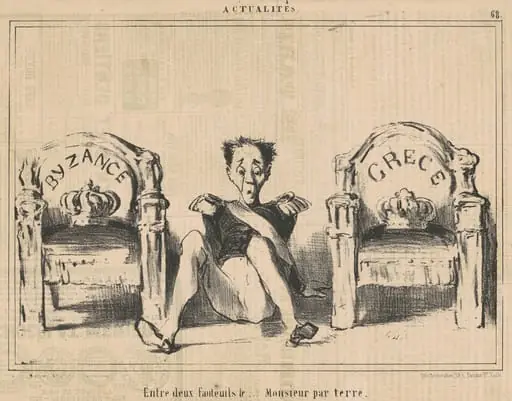 Entre deux fauteuils le ...monsieur par terre