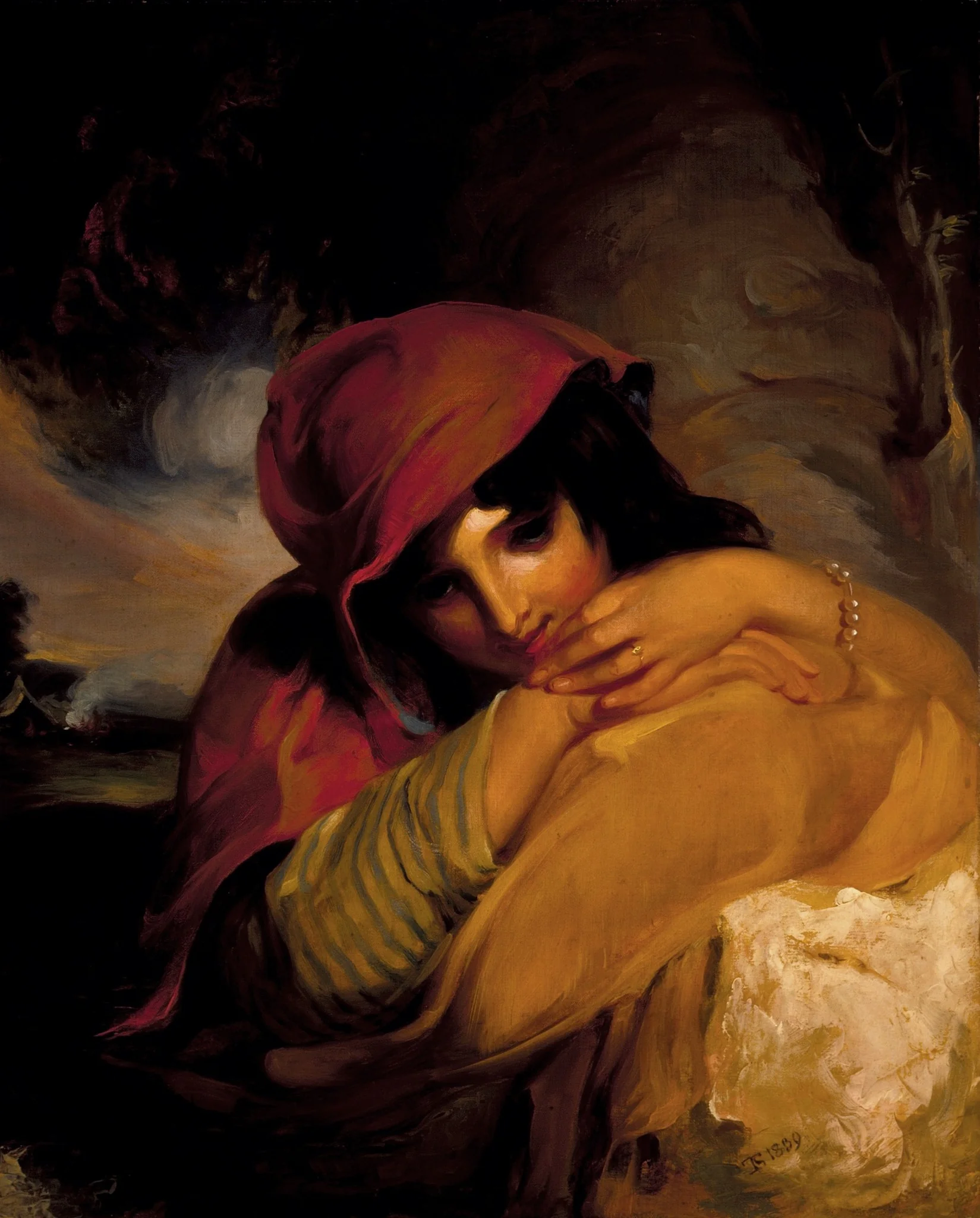 The Gypsy Girl, by Thomas Sully, unspecified, 1839