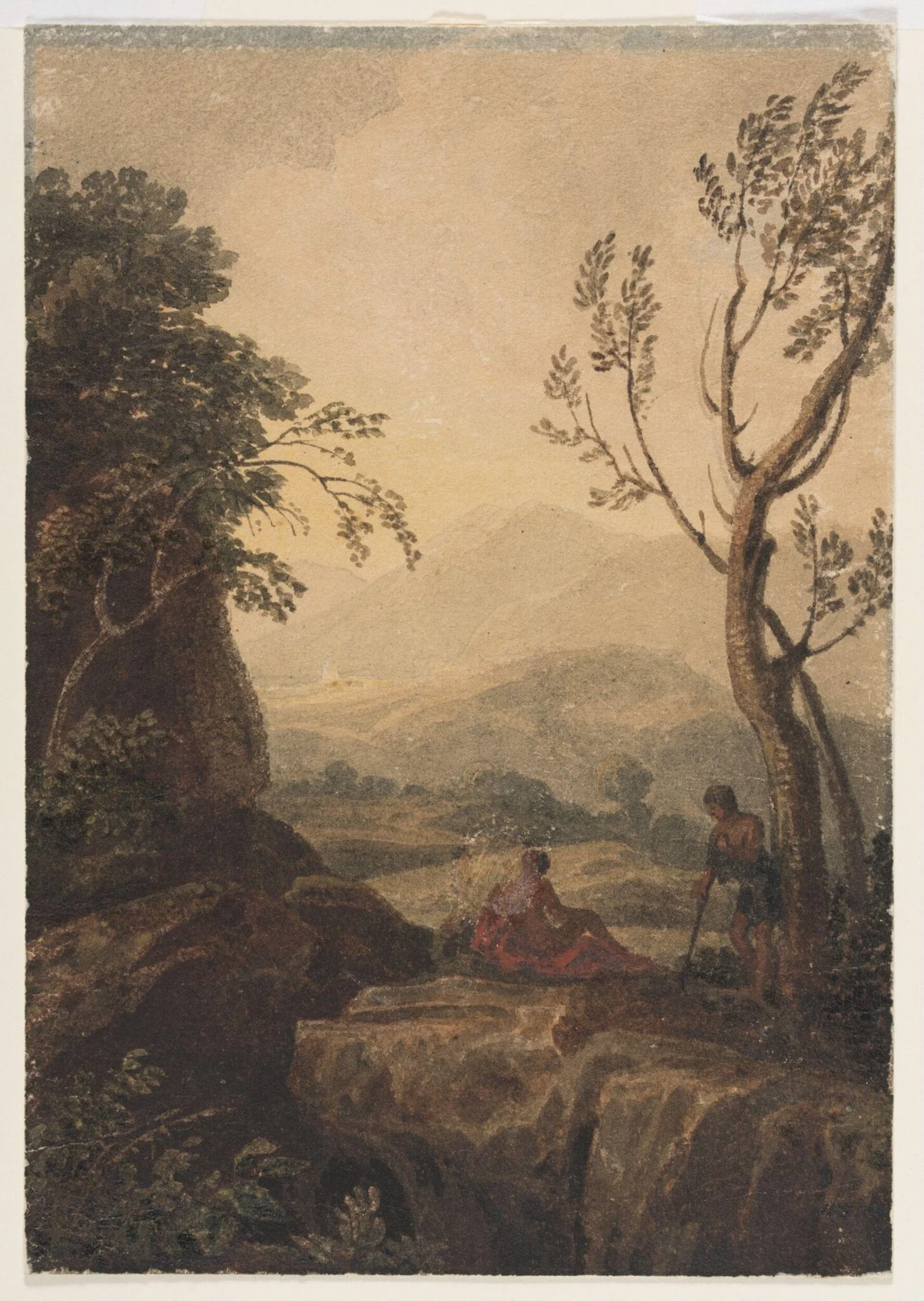 Mountainous Landscape, with Figures