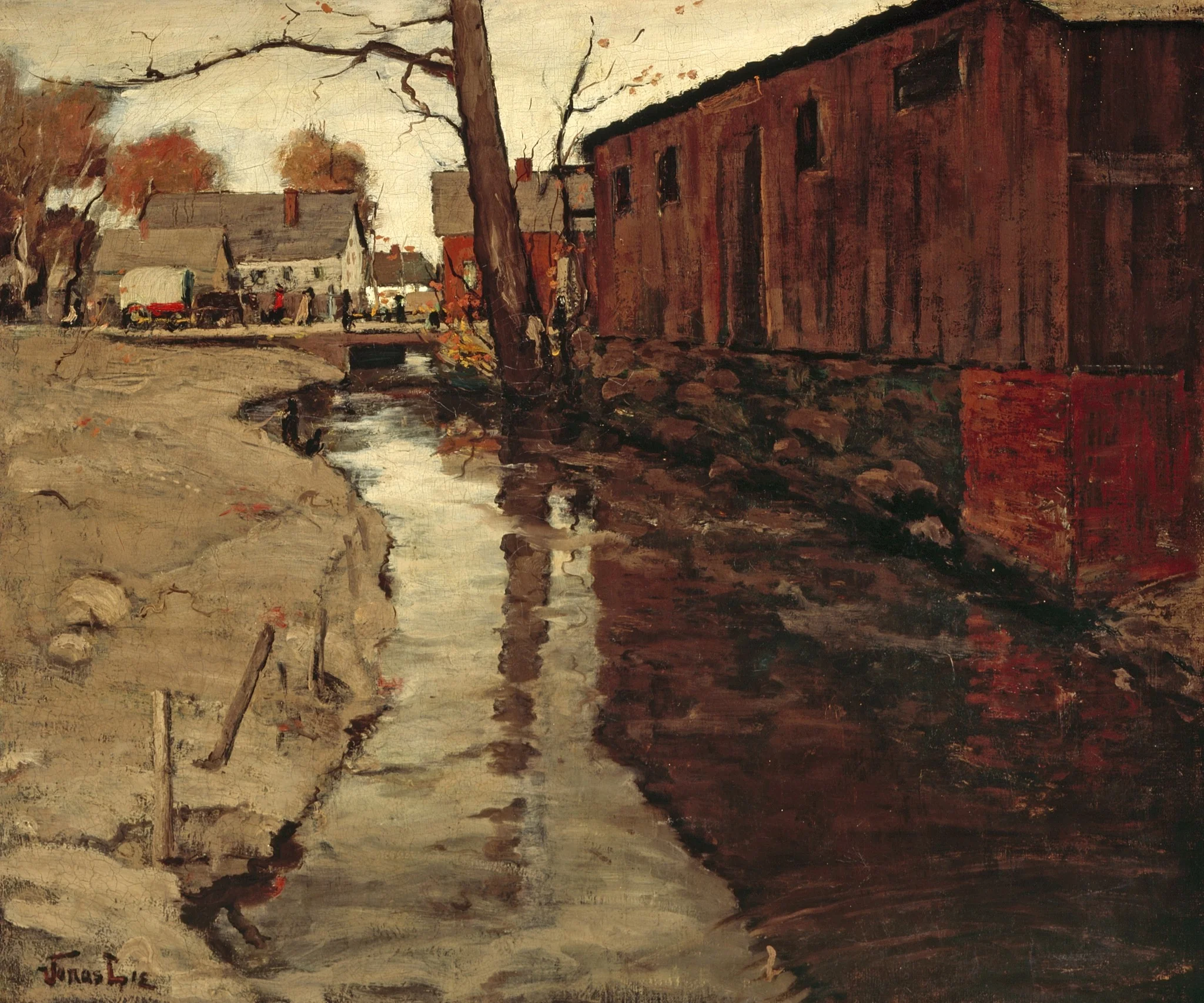 Mill-Race, by Jonas Lie, oil, 1903
