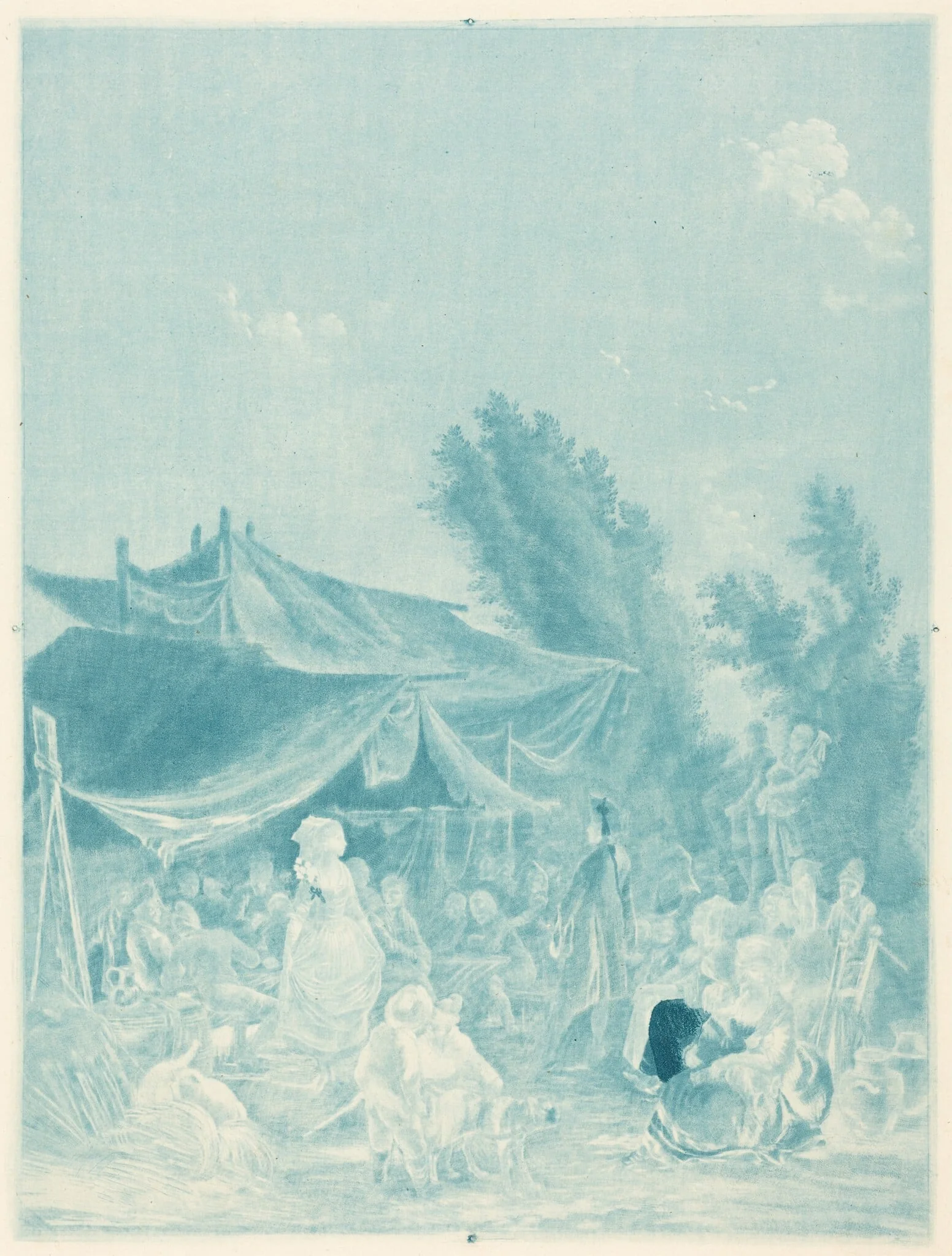 Noce de Village (Village Wedding), by Charles-Melchior Descourtis, ink, 1785