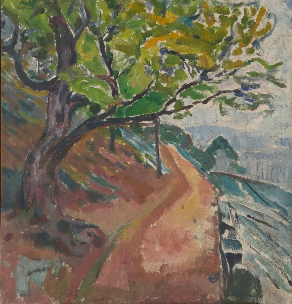 Green Tree by the Road
