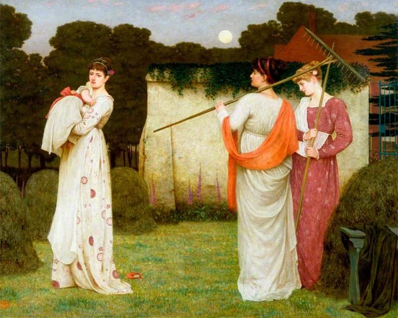 The Hay Field, by Thomas Armstrong, oil, 1869