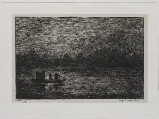 The Boat Trip:  Night Voyage or Net Fishing (second version)