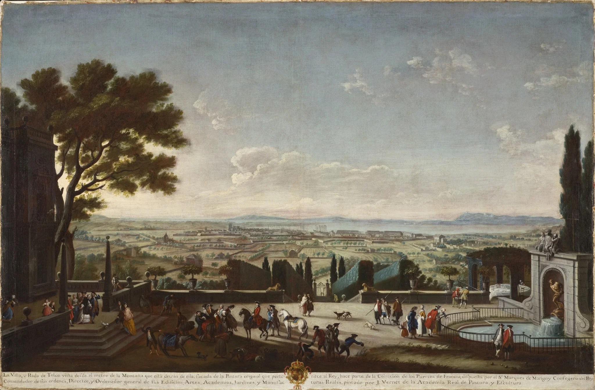 View of the Town and Harbor of Toulon (La villa y rada de Tolón)