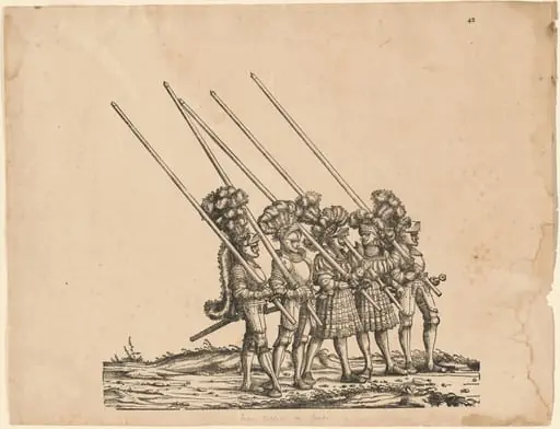 Five Tilters on Foot