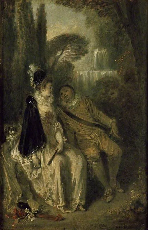 Le Repos Gracieux (The Graceful Rest), by Jean Antoine Watteau, oil, 1713