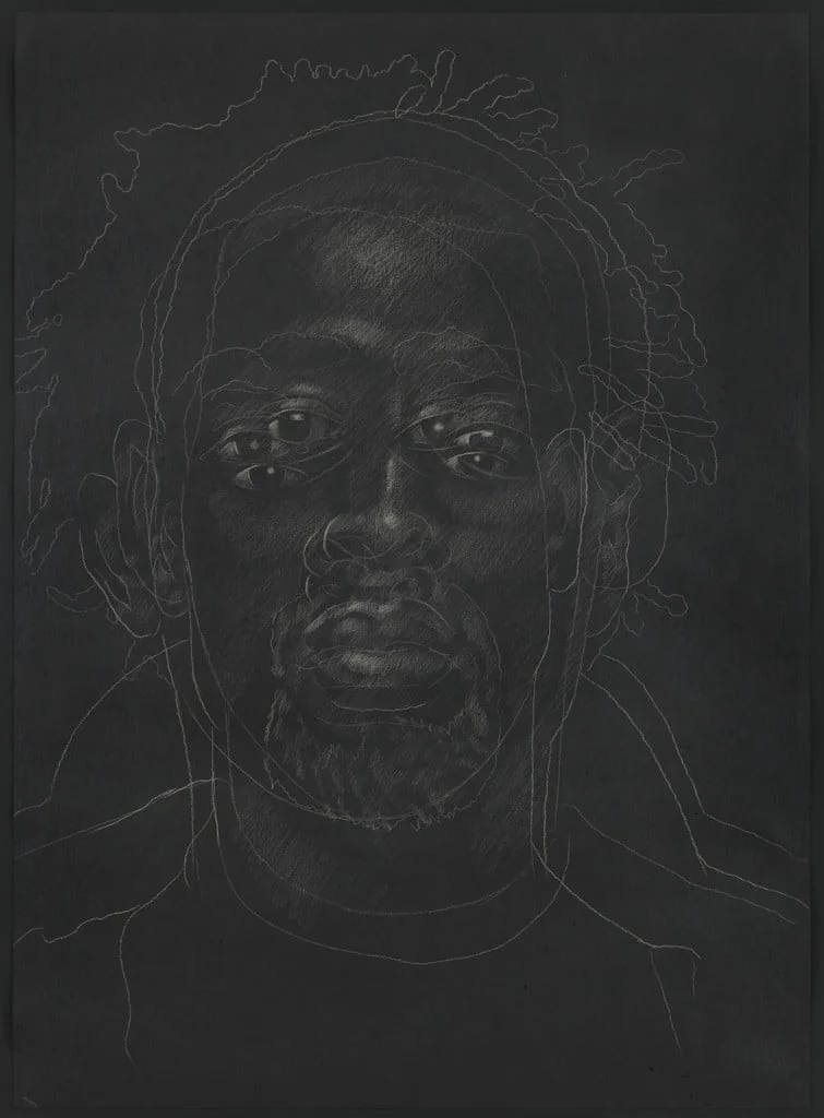 Untitled, by Titus Kaphar, chalk, 2014
