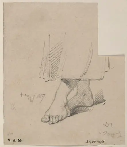 A woman's ankles and feet
