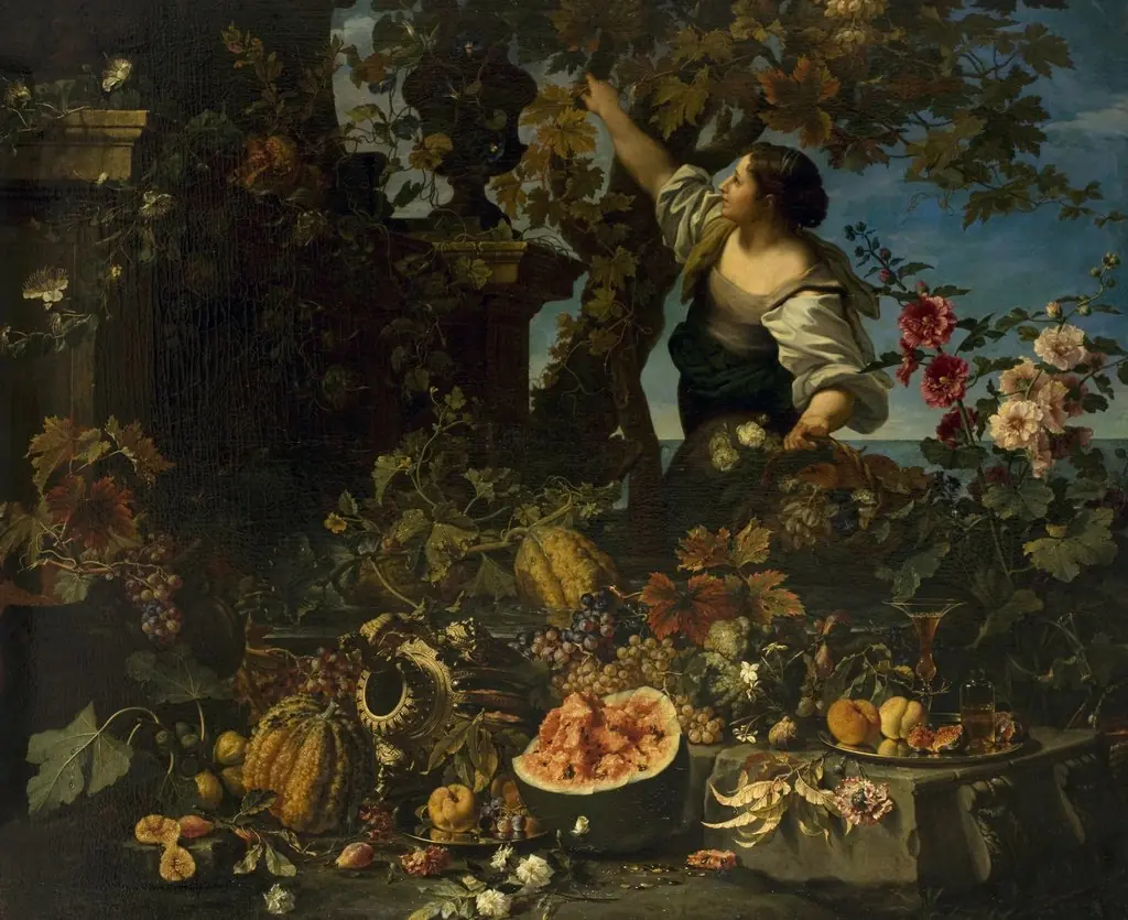 Still Life with a Woman Figure