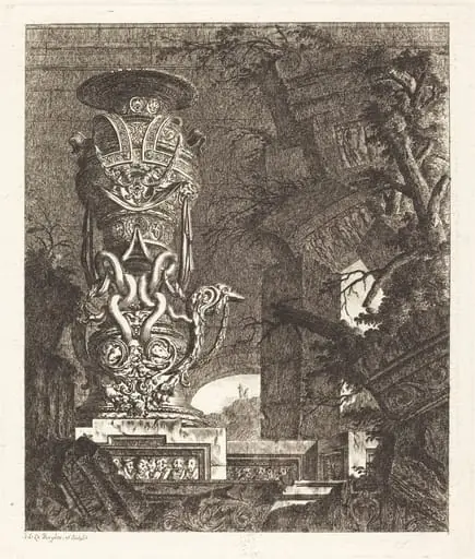 Vase Supported by Intertwined Serpents