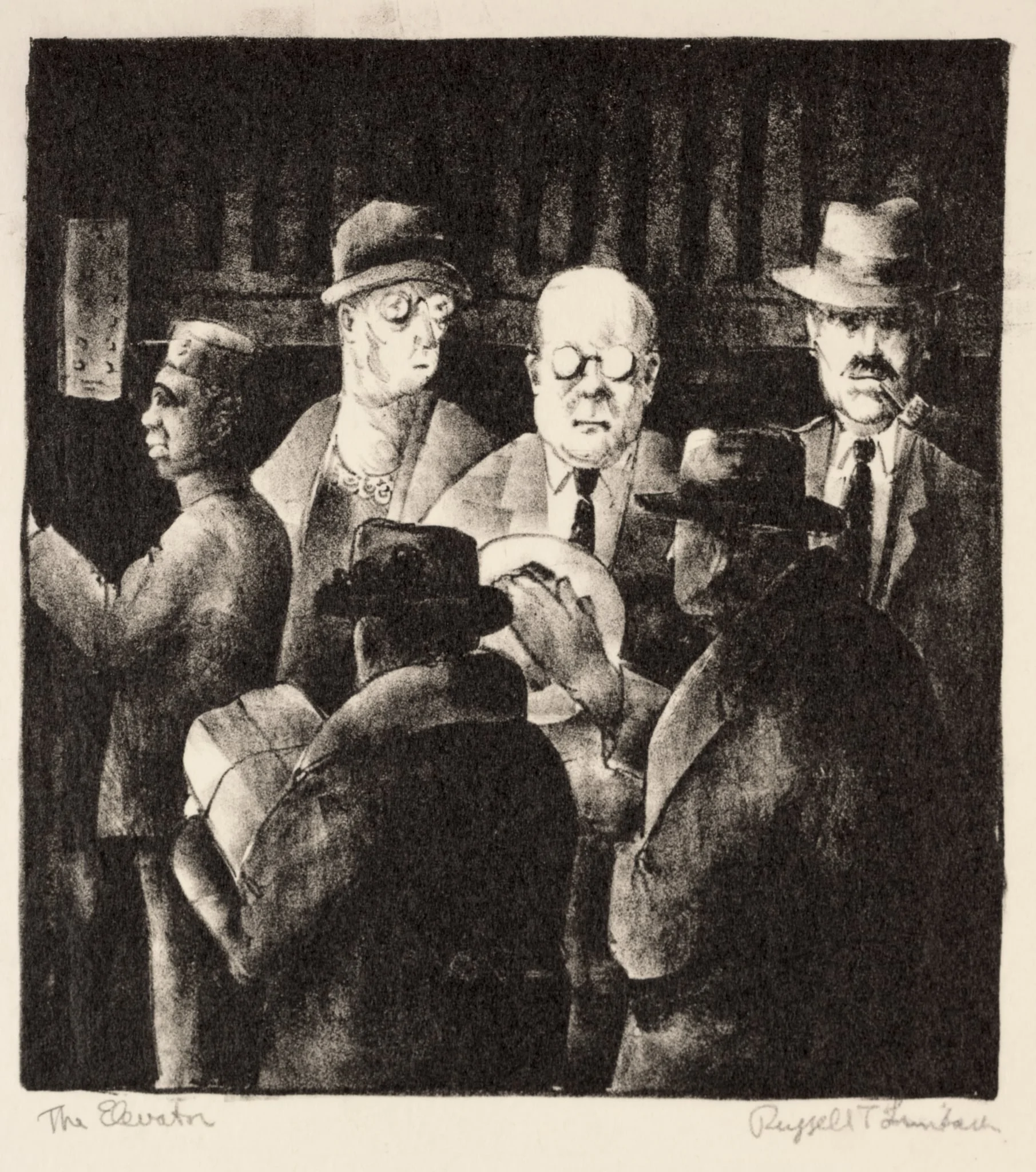 The Elevator, by Russell T. Limbach, 1928