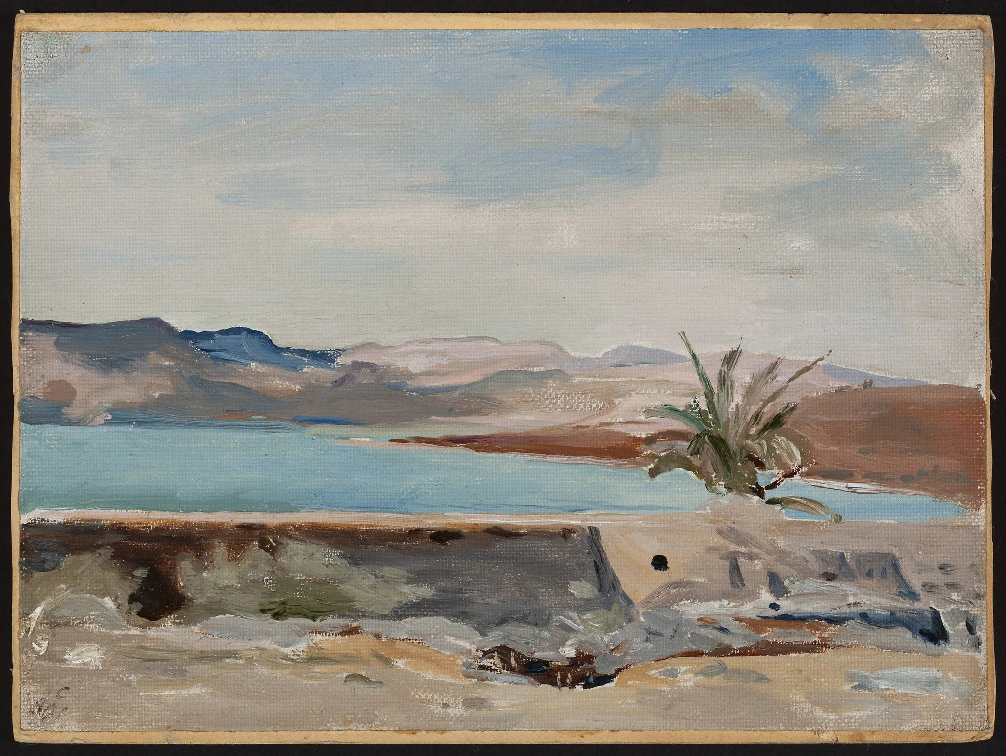 Capernaum on the Sea of Galilee. From the journey to Palestine