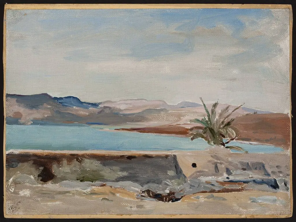 Capernaum on the Sea of Galilee. From the journey to Palestine