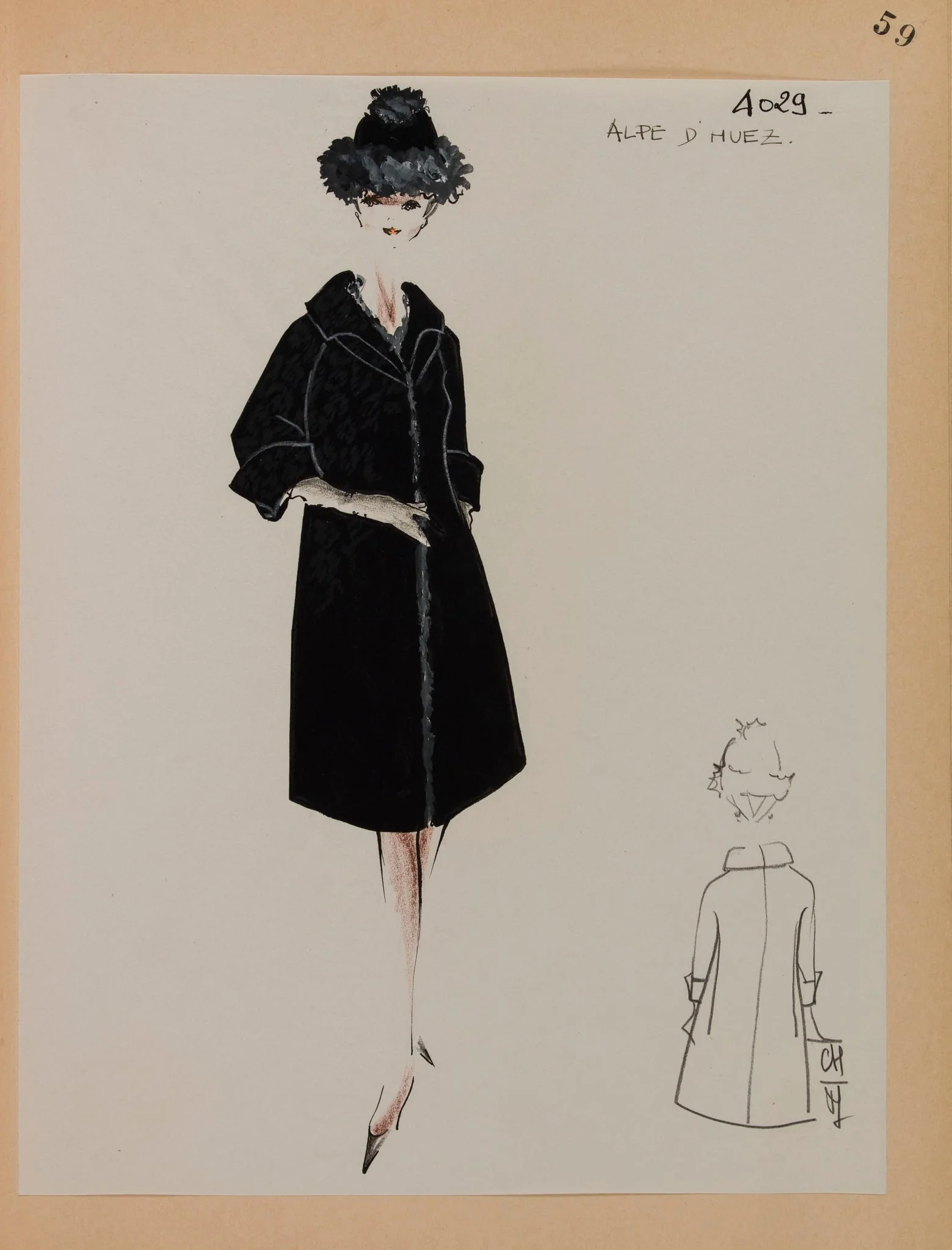 Alpe d'Huez, by Marie-Louise Carven, 1963