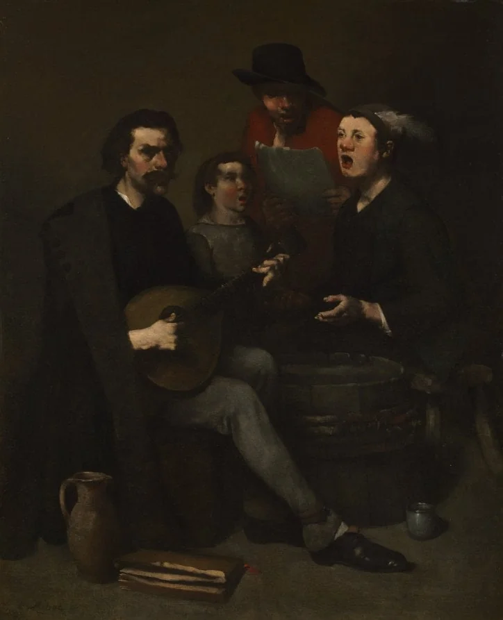 Singers, by Augustin Théodule Ribot, unspecified, 1866
