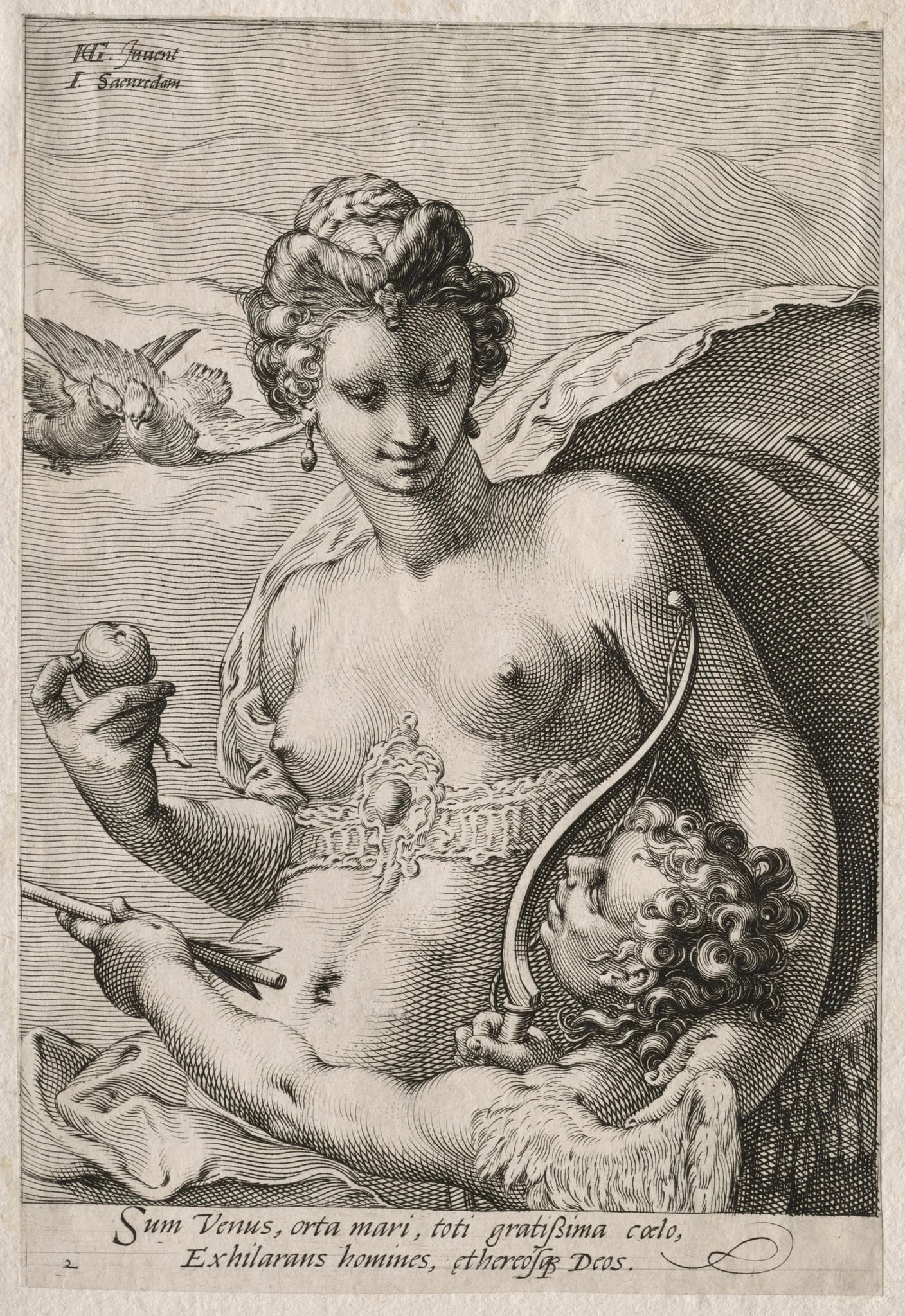 Venus and Cupid, by Jan Pietersz Saenredam, 1595