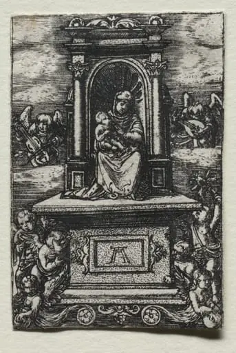 The Beautiful Virgin of Ratisbon on an Altar