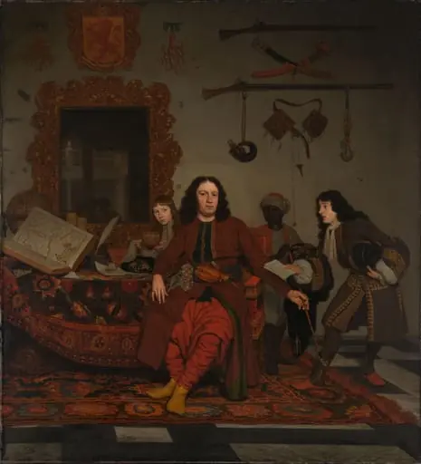 Thomas Hees and his Servant Thomas and Nephews Jan and Andries Hees