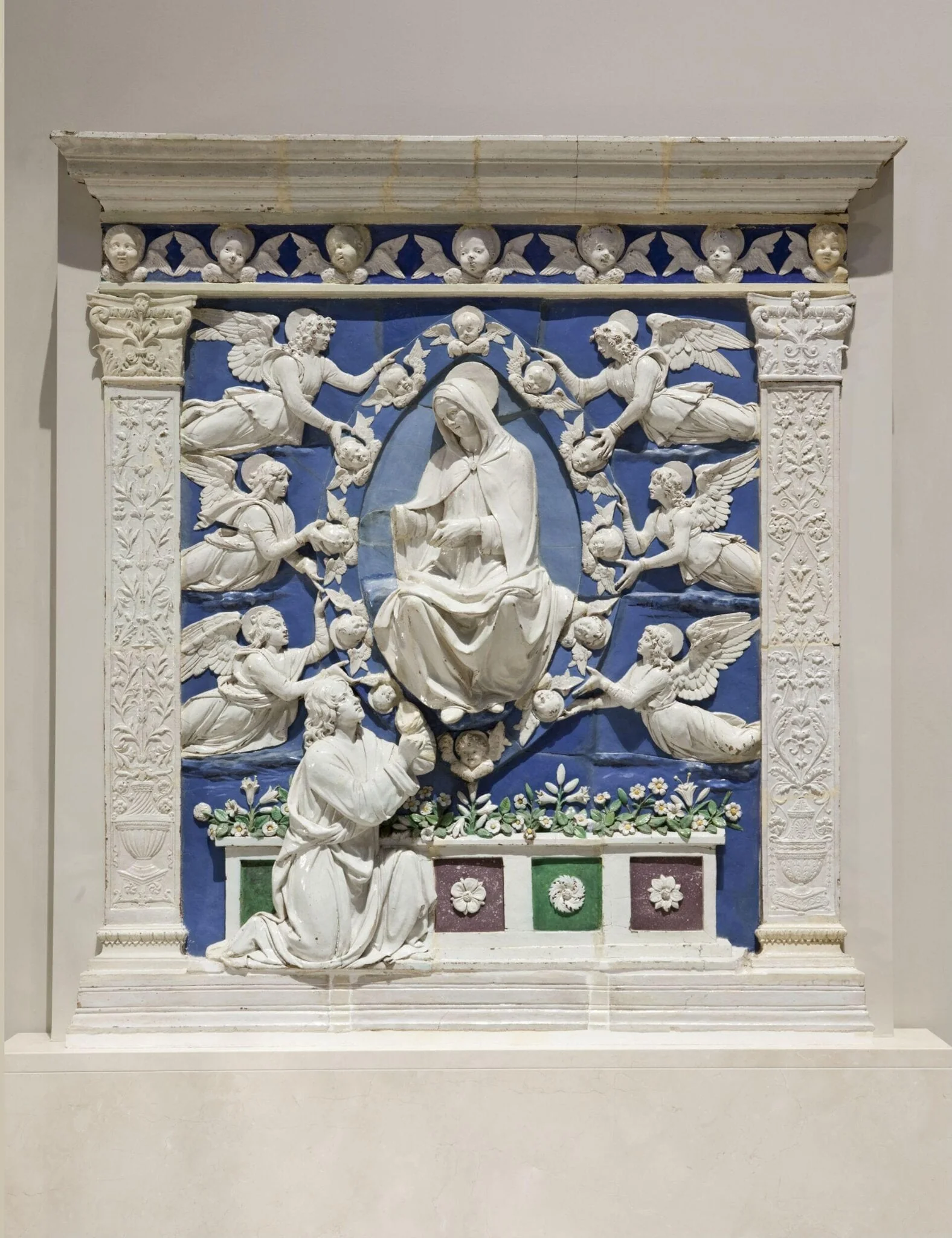 The Assumption of the Virgin, by Andrea della Robbia, 1486