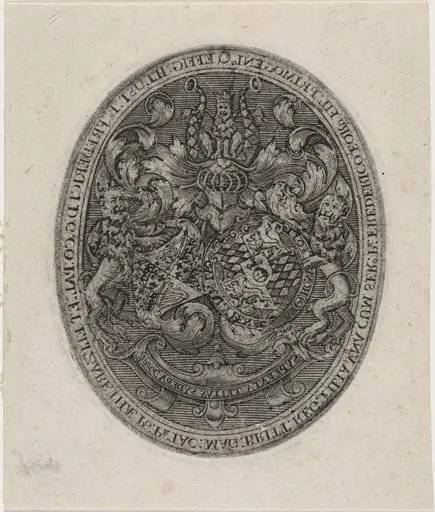 Shields of Frederick V, Elizabeth, and  Prince Frederick Henry